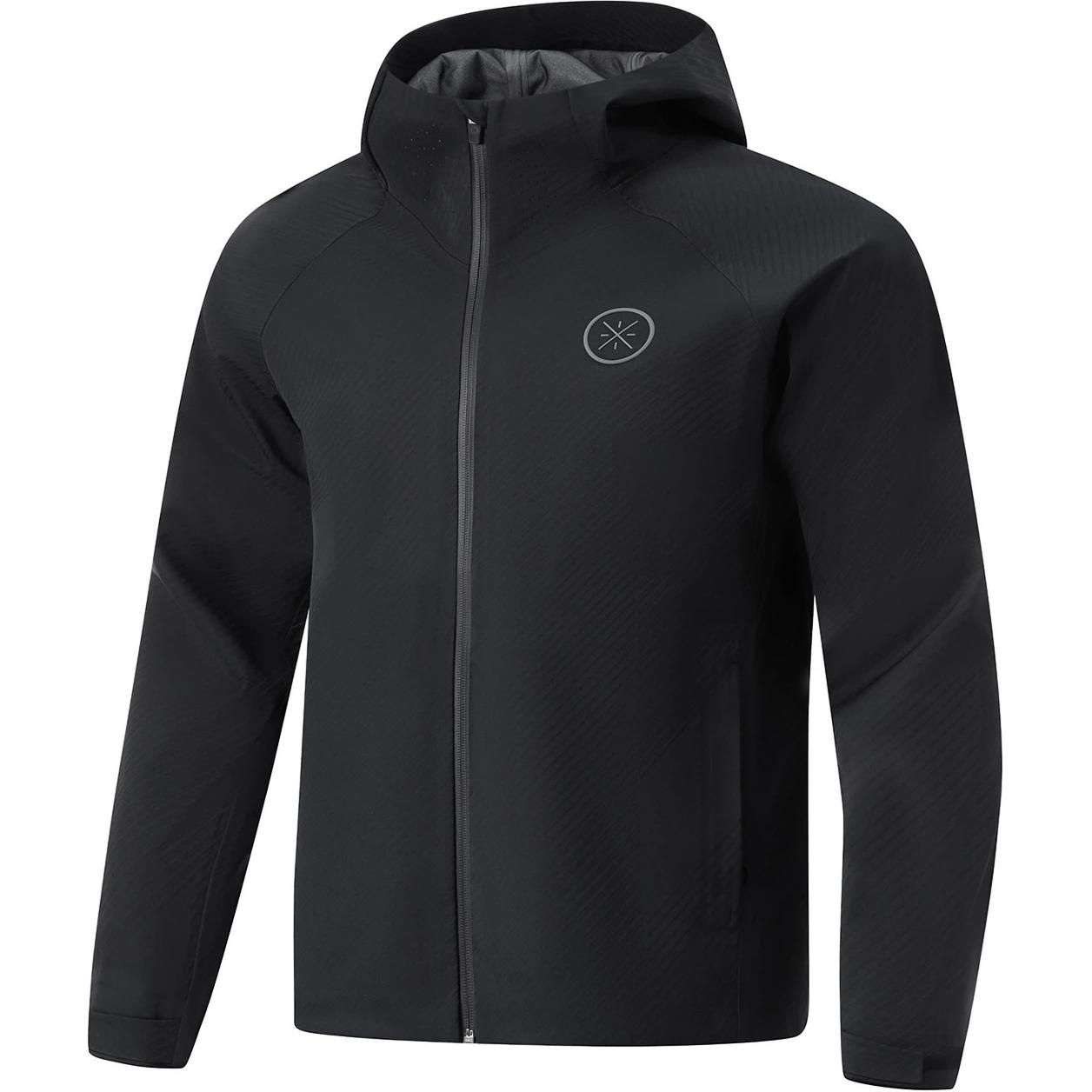 LI-NING AFDU011-1 Unisex Wade Series Windproof Water-Resistant Full Zip Hooded Woven Jacket M