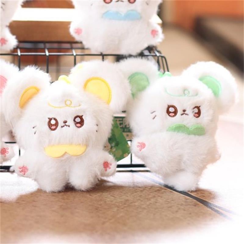 Cute Little Mouse Plush Animals Dolls Stuffed Toys Keychain Pendant Backpack Hangings Decoration Girly Bag Ornaments Kids Gifts