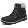 Mishansha Winter Snow Boots for Snowy Outdoor Hiking Shoes Men's Shoes, Warm, Waterproof, Non-Slip High-Top Roads,
