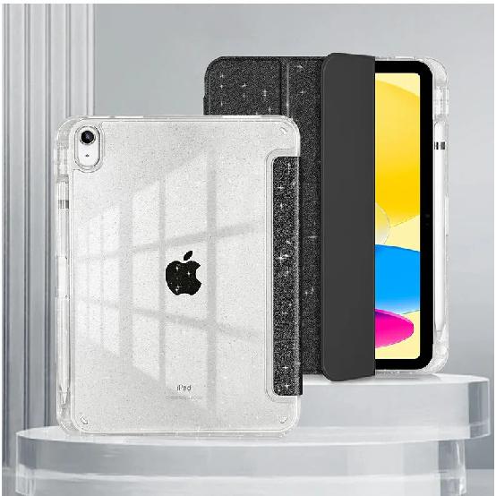 Glitzernde Hülle für das neue iPad 12. Generation (A19) A16 11 10 9 8 7. Air Pro 10.9 11 12.9 13 Zoll Mini 6/7 Dreifach-Smart-Ständer Schutzhülle