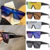 5pcs Pack Fashion Square Oversize Frame Sunglasses Women Simple Designer Windproof Eyeglasses Mirror Lens Anti UV Glasses Unisex
