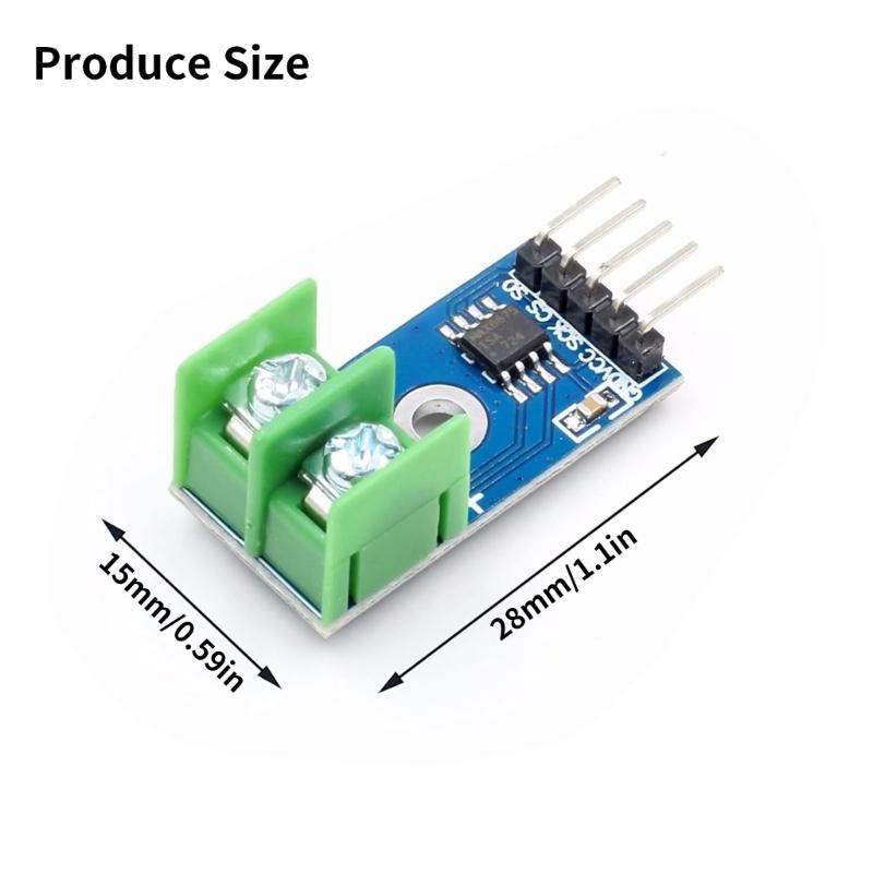Packung mit 2 MAX6675 Temperatursensor Modulplatinen für Heim-Elektronikprojekte DC3V-5.5V Betriebsspannung