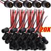 20-4pcs DC12V T10 W5W 147 Socket Marker Instrument Lights Holder Connector Wire Bulb Soft Rubber Harness Replacement Car Parts