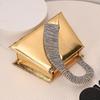 New women's bag bring diamond-encrusted French fairy bag super flash rhinestone trapezoidal bag shoulder messenger handbag