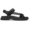 Coach Sport Leather Open Toe Flat Slide Sandals Women Sandals Black CAP70-BLK