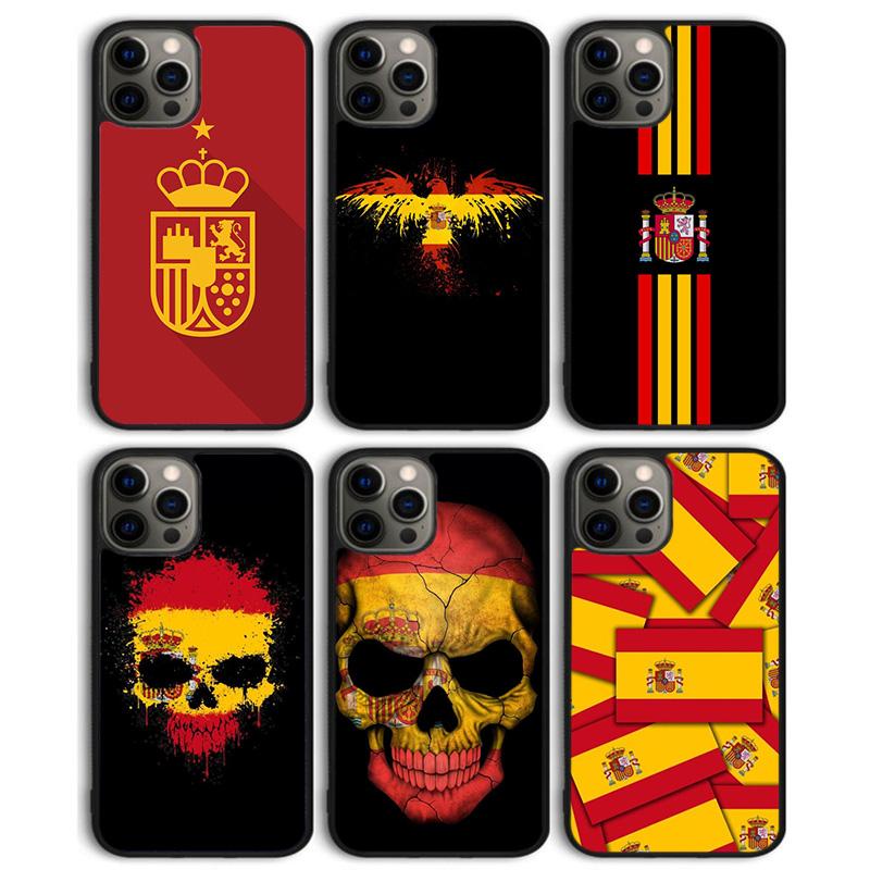 Spanien Spanische Flagge Handyhülle Rückseite für iPhone 17 Air 16 15 14 13 11 12 Pro Max Plus Hülle Coque