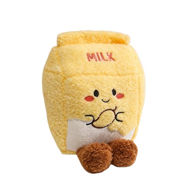Kawaii Süße Milchbox Plüschkissen Spielzeug Weich Flauschig Gefüllt Geschenkbox Cartoon Plüschtier Zimmerdeko Geburtstag Weihnachten Geschenke