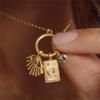 Boho Multiple Charms Flower Moon Star Sun Hamsa Hand Pendant Necklace for Women 18k Gold Plated DIY Charm Vintage Jewelry Gifts