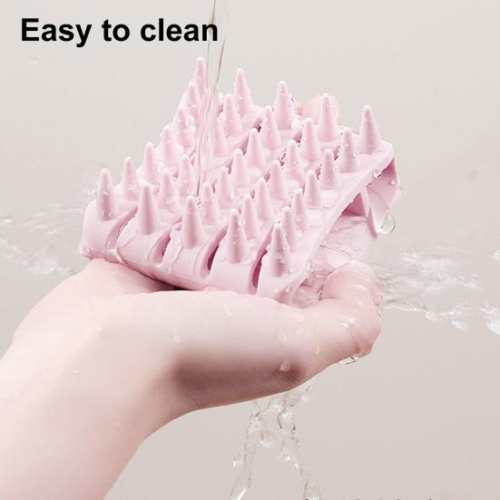 Silicone Wash Brush Relaxation Massage Promotes Hair Growth Deeply Cleans Scalp Deep Cleansing Hair Brush
