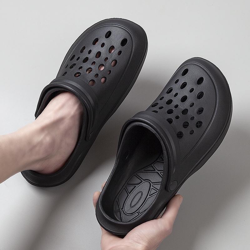 Fashion Summer New Fashion Outer Wear Garden Shoes Men's Sandals Breathable Driving Beach Casual Shoes Couples Thick Bottom EVA Slippers