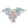 Embroidery Panda Neckwear Metal Buckled Decorative Beaded False Collar Shawl