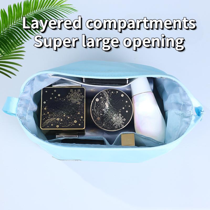 Large-capacity Double-layer Toiletry Bag, Dry and Wet Separation, Korean Cosmetic Storage Bag, Portable Cosmetic Bag