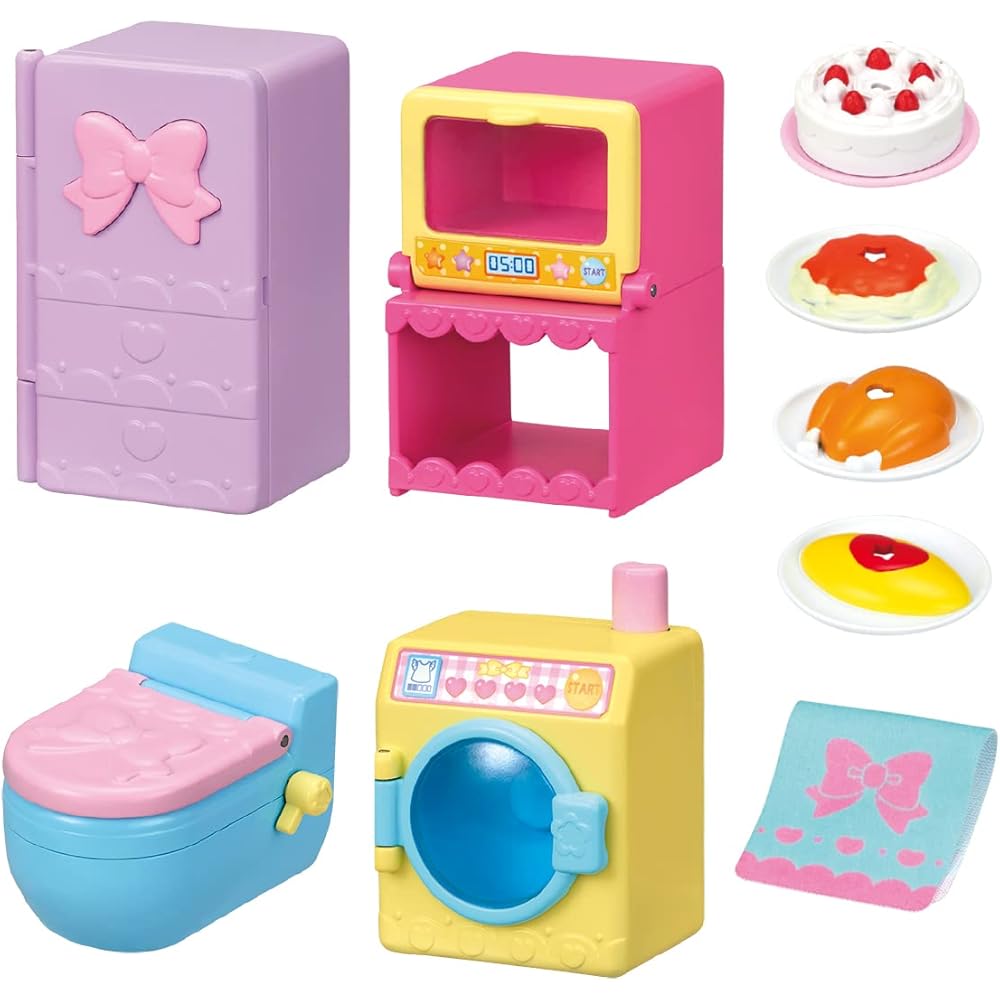Pocket Mel-chan Basic Furniture Set 1851585 for Dolls with Accessories