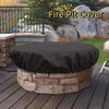 Weather Resistant Firepit Cover Waterproof Outdoor Fireplace Cover Fire Pit Cover  Outdoor Use