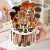1pc Makeup Brush Organizer, Desktop Cosmetic Storage with Lipstick Holder, Vanity Table Organizer, Keeps Brushes Tidy