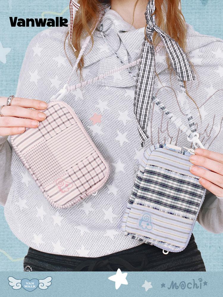 Vanwalk Square Angel Pouch [Check Sky]