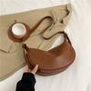 Adjustable Strap Vintage Crossbody Bags Zipper Underarm Dumpling Bag PU Leather Shoulder Bag  party