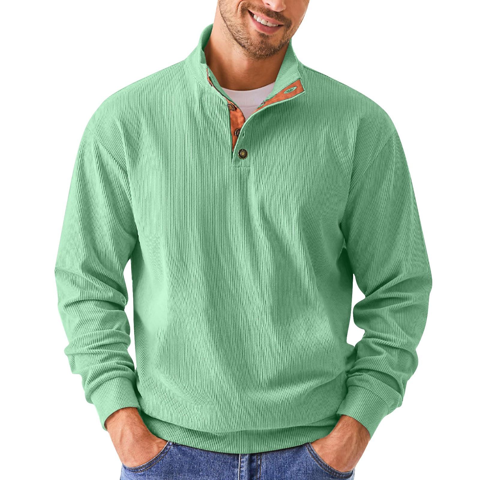 

Весенне-осенняя мужская толстовка с воротником-стойкой на открытом воздухе, повседневные свитера, топы M