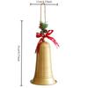 Christmas Bell Pendant Metal Iron Art Creative Christmas Ornament Door Hanging Wall Hanging Decorative Scene Ornament