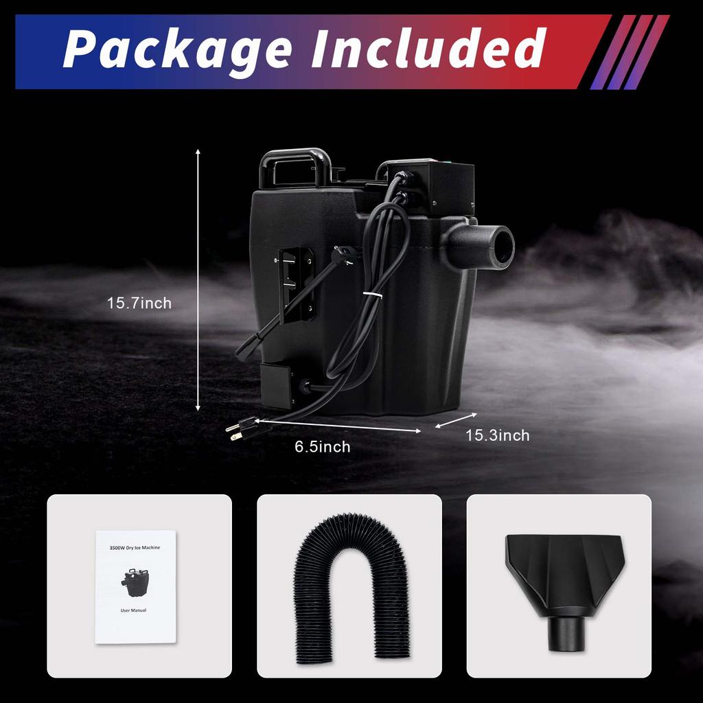 Professional 3500W Dry Ice Machine for Stunning Stage Effects