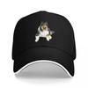 Rough Collie Tri Baseball Cap Summer Hat Sunhat Unisex Golf Wear Womens