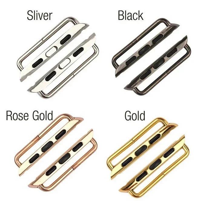 Una coppia di Adattatori Connettori in Acciaio per Apple Watch 10 9 8 7 6 5 4 46mm 44mm 40mm 42mm 38mm 45mm 41mm Accessorio Connettori per Iwatch