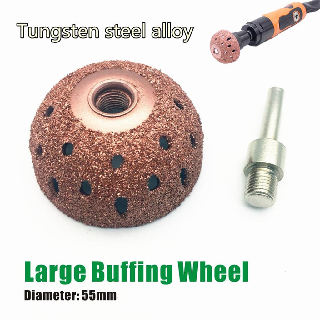 1x 55mm Tungsten Steel Polishing Disc Rough Grinding Ball Tire Polishing Tool Car