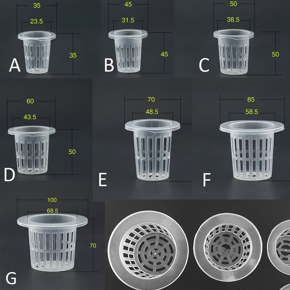 Garden Supplies Hydroponic Planting Grow Soilless Mesh Pot Net Cup Plant Basket Nursery Pots