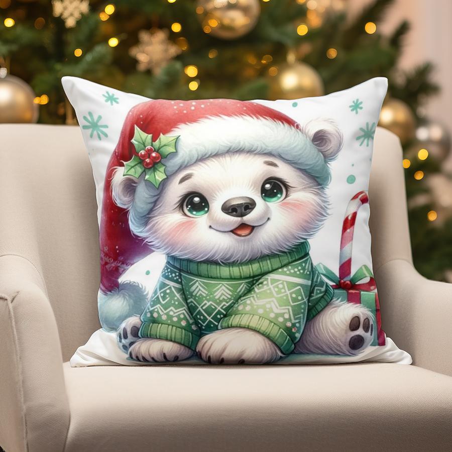 Wystrój domu Świąteczne Urocze Poszewki na Poduszki Odpowiednie do Kanapy Sypialni Samochodu Poszewka na Poduszkę Poduszka Prostokątna Poduszka Oparciowa