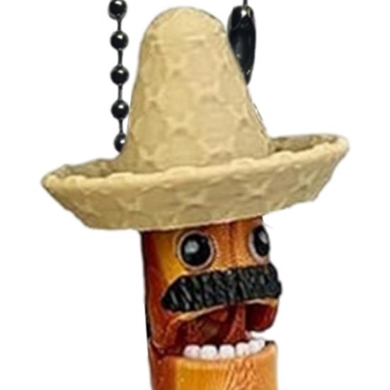 Yousheng Mexican Jump Bean Keychain 3D Printed Fidget Keychain Stress Relief Decompression Toy Mexican Souvenirs Party Favor