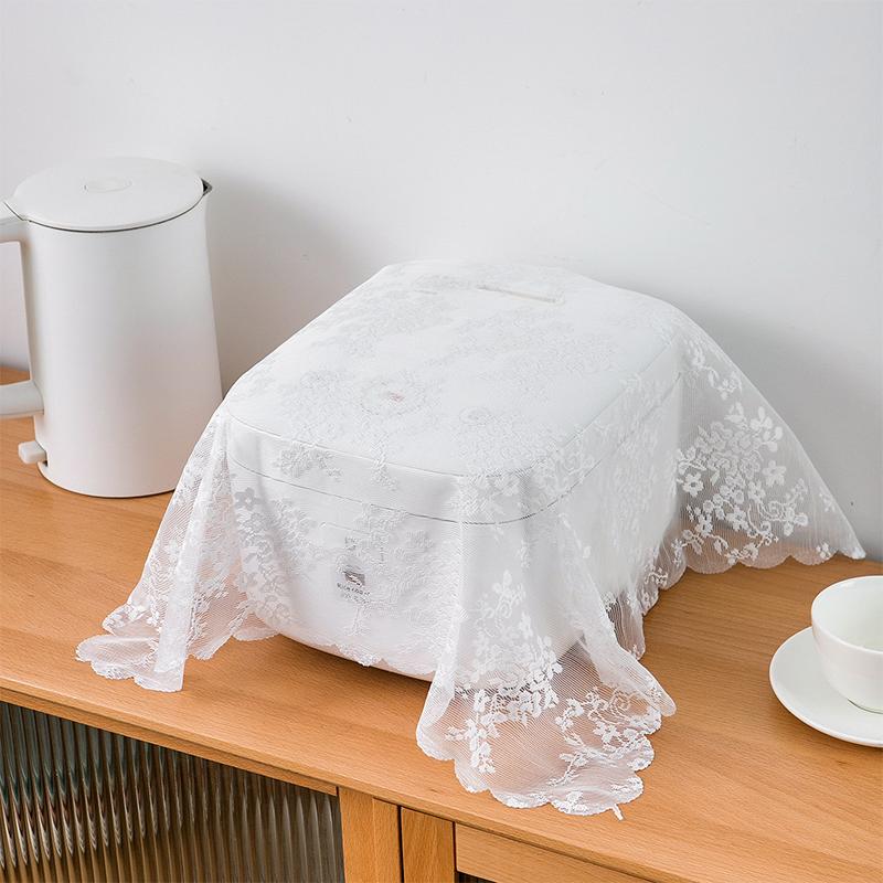 Universal Rice Cooker Dust Cover Air Fryer Cover Lace Rice Pot Cover Kitchen Electric Pressure Cooker Protector Dustproof Cover
