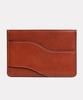 Matt New Vecchio Cowhide Card Holder Camel Brown