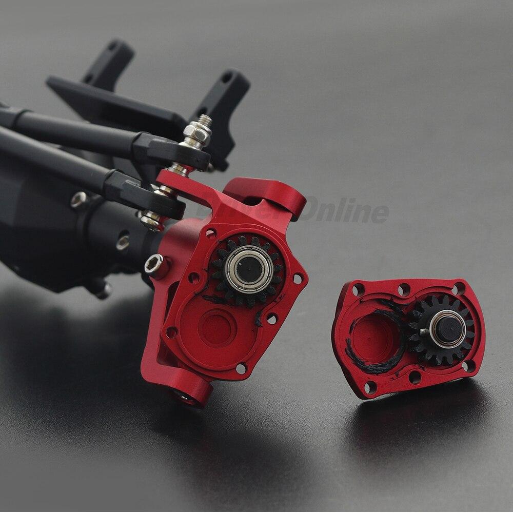 RC Car Front Rear Metal Portal Axle CNC Aluminum for 1/10 Crawler Axial SCX10 90046 AX10 RGT 86100 High Clearance Upgrade Parts