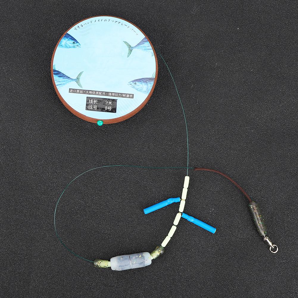 PE Strong Tension Huge Object Powerful Toughness Fishing Line Accessory with Silicone Buffer Bean Anti Winding