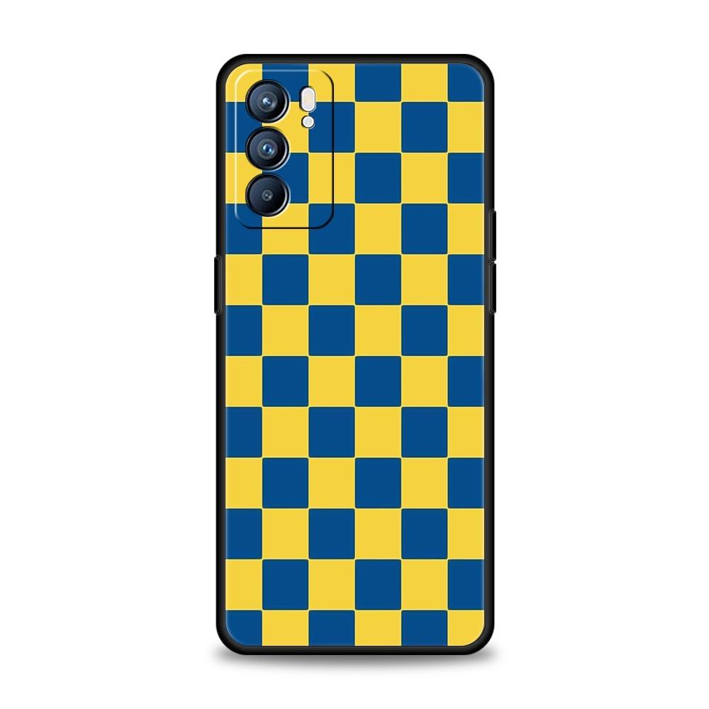 

Клетчатый Чехол Для Oppo Find X6 Pro X5 A54 A53 A52 A9 A15 A95 A17 A16 A76 A74 A57 A31 A3s Reno8 Reno7 Reno6 Pro 5G Oppo Find X5 Pro