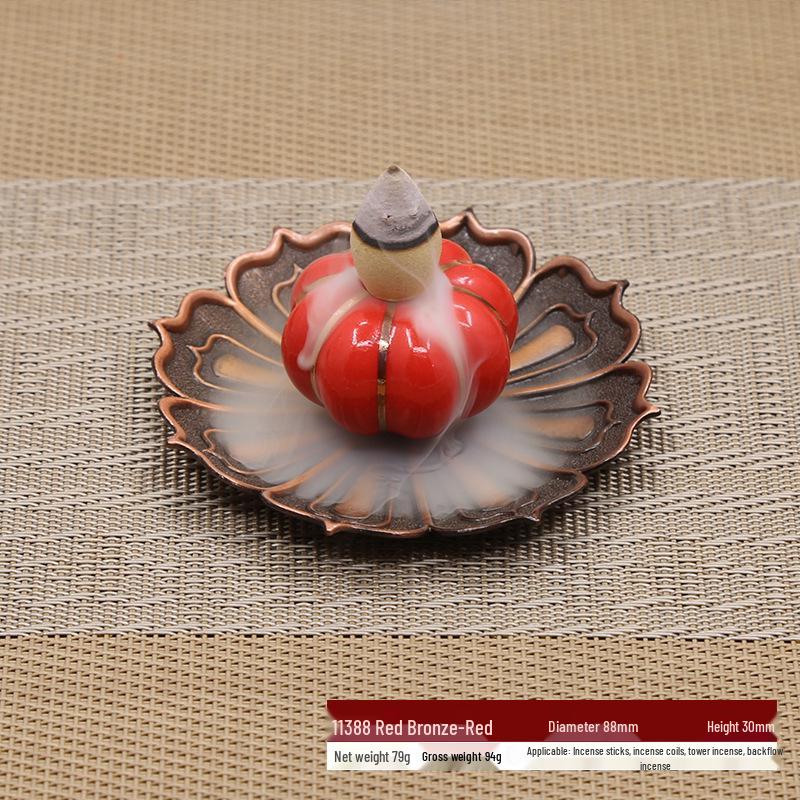 Dual-Use Japanese Ceramic Incense Burner: Club Incense Holder & Backflow Tower Tray