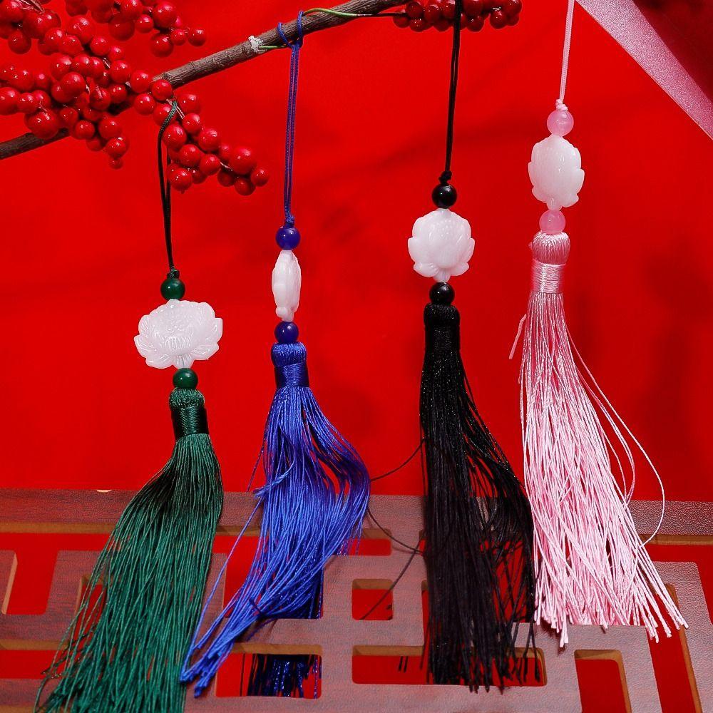 1Pcs Fan Falling Ornaments Silk Tassels Ancient Chinese Style Knot Tassels Pendant