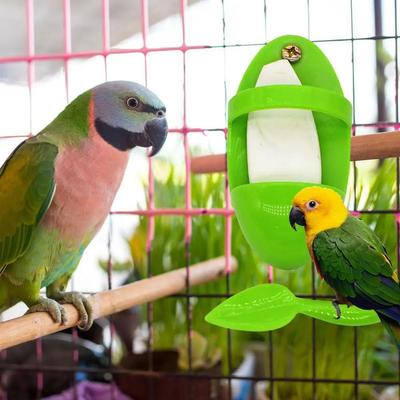 Budgie Foraging Station: Cuttlebone Holder & Toy with Fruit & Veggie Options