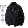 Men's Retro Corduroy Jacket: Spring/Autumn Versatile Loose Casual British Style with Turn-Down Collar.