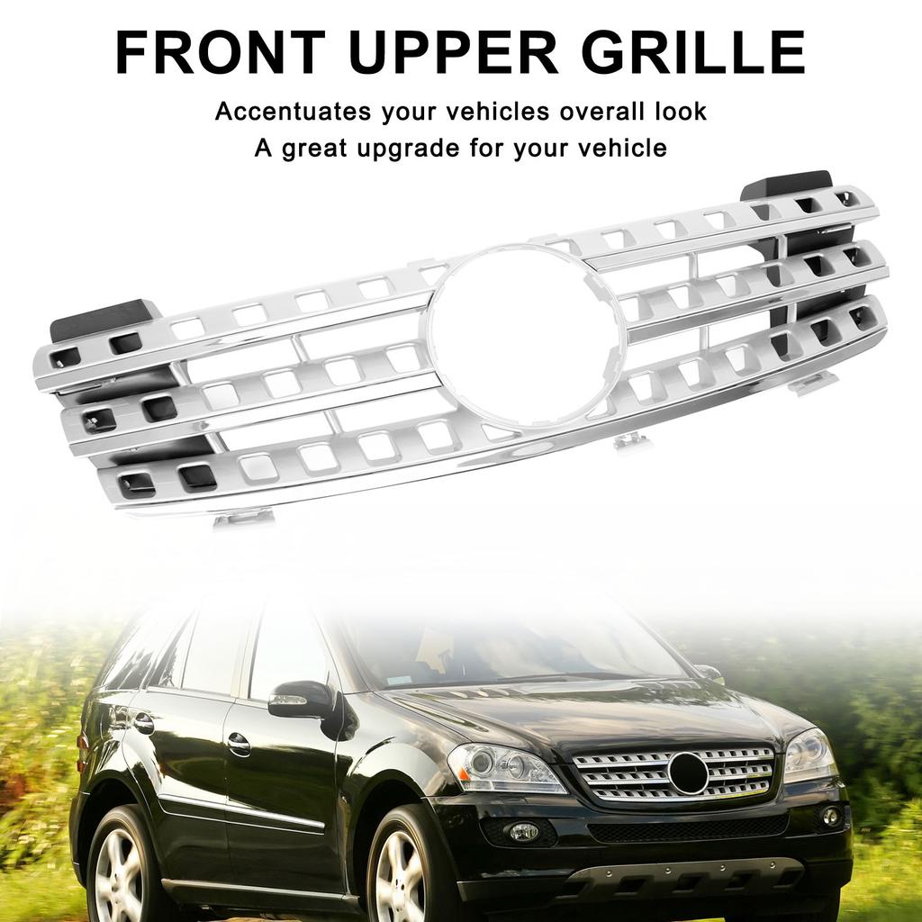 Griglia anteriore Adatta per Mercedes-Benz Classe ML W164 2005-2008 Cromata