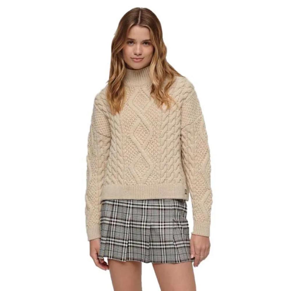 

Superdry Свитер с высоким воротом Aran Cable Knit S
