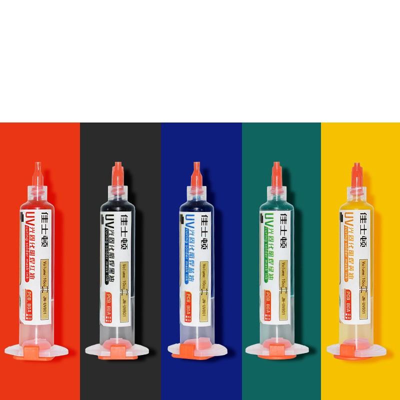 Cerneală de pastă de mască de lipit cu întărire UV de 10cc pentru placa de circuite PCB BGA izolatoare Protejează pastă de lipit Flux ulei
