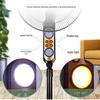 16-Inch Rechargeable Solar Floor Fan with Light for Outdoor Camping