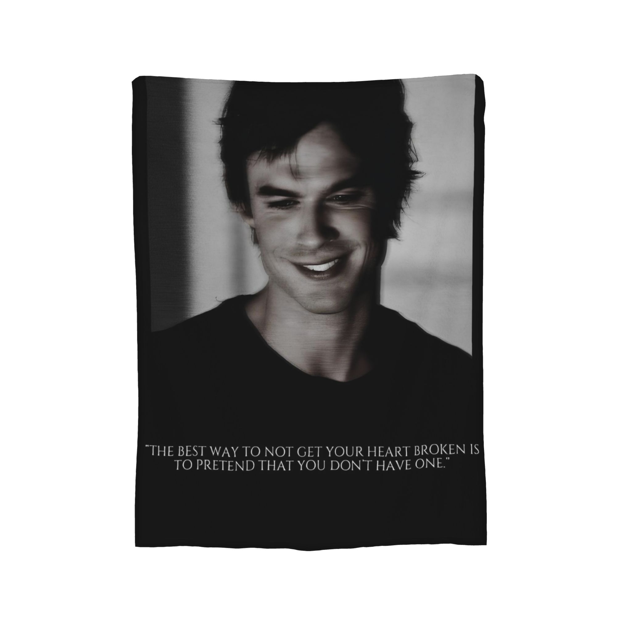 

Damon Salvatore Blanket Fleece All Season The Vampire Diaries Ian Somerhalder Thin Throw Blankets for Bedding Car Bedspreads 50x60in