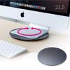 E-Supply Rotating Stand, Aluminum, 10kg Load Capacity, 22cm Diameter, 9mm Thickness, for TVs, Displays, Monitors, PCs, Projectors, Small and Slim Desi