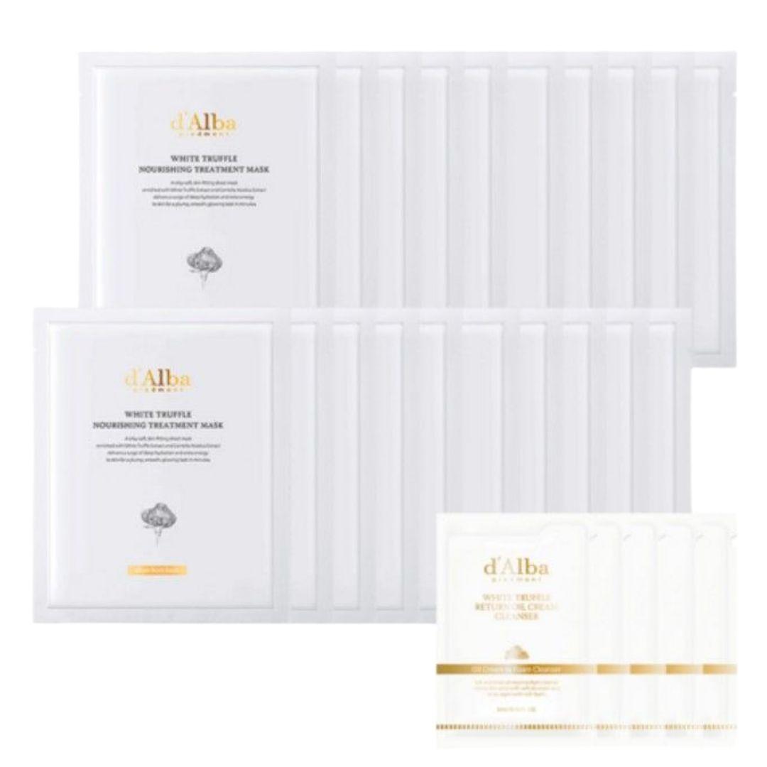 Dalba White Truffle Nourishing Treatment Mask 25ml x 20 Set Hydrating Brightening Face Mask