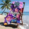 Custom Name Personalized KPop Demon Hunters Print Beach Towel, for Trip Camping Beach Party Home Decor, Birthday Gift for Family & Friends