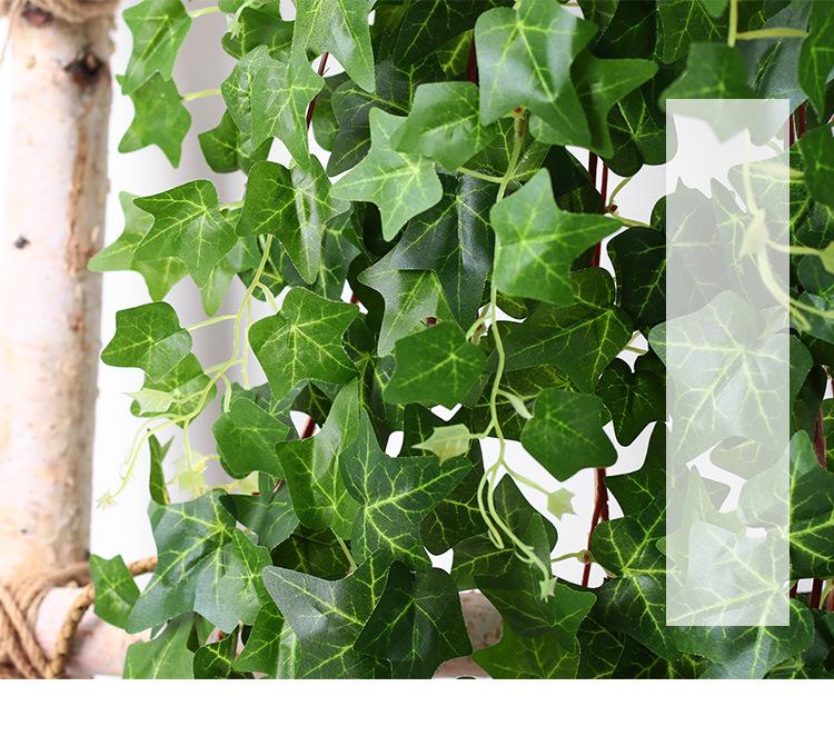 Artificial Ivy Wall-Hanging: Green Trailing Spider Plant Vines with Leaves