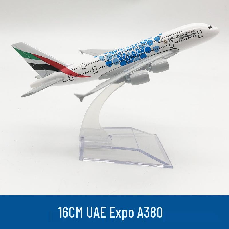 16CM Emirates Expo Edition Metal Alloy Airplane Model Ornament