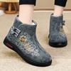 Cotton shoes women's new long boots high-top embroidered snow boots piled thickened women's boots warm and cold-proof cotton boots